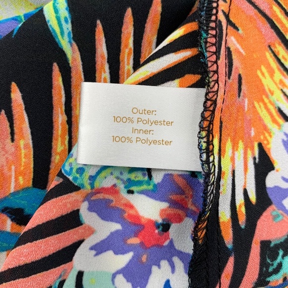 Decree Halter Top XS Floral Tropical Multicolor Summer Beach Vacation Island - Picture 9 of 10